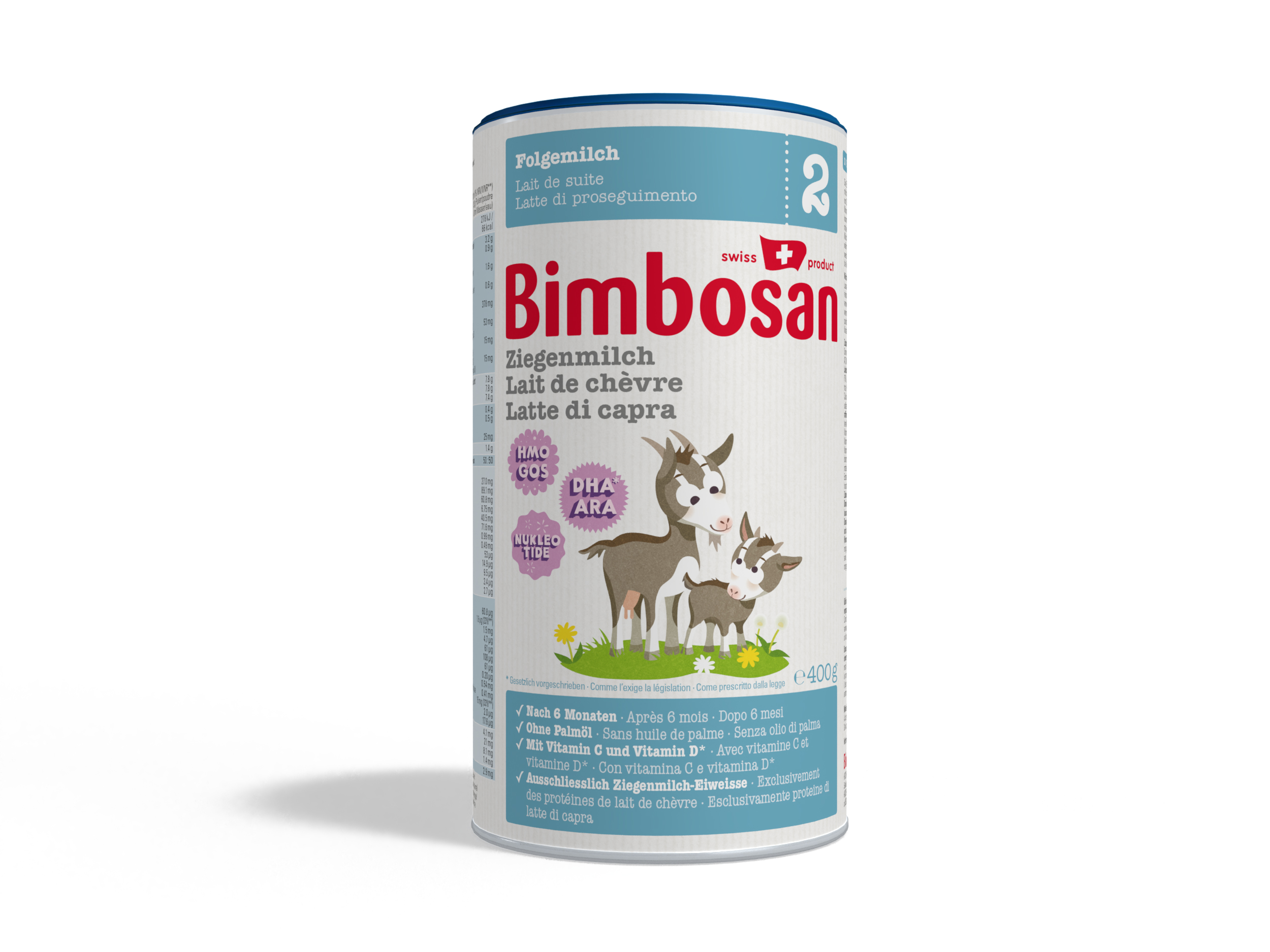 Bimbosan Ziegenmilch 2 Folgemilch Ds 400 g | Babynahrung | Schoppenflasche & Milchpulver | Eltern & Kind
