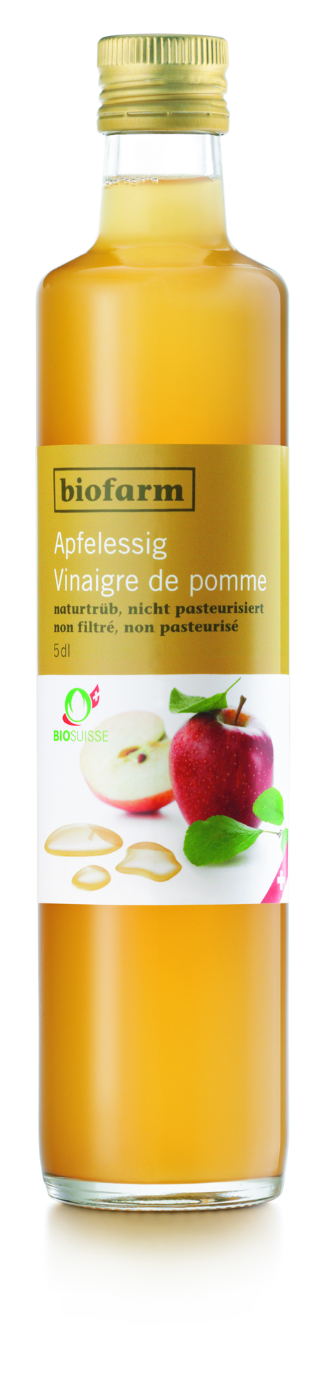 Biofarm vinaigre de pomme non filtré fl 500 ml