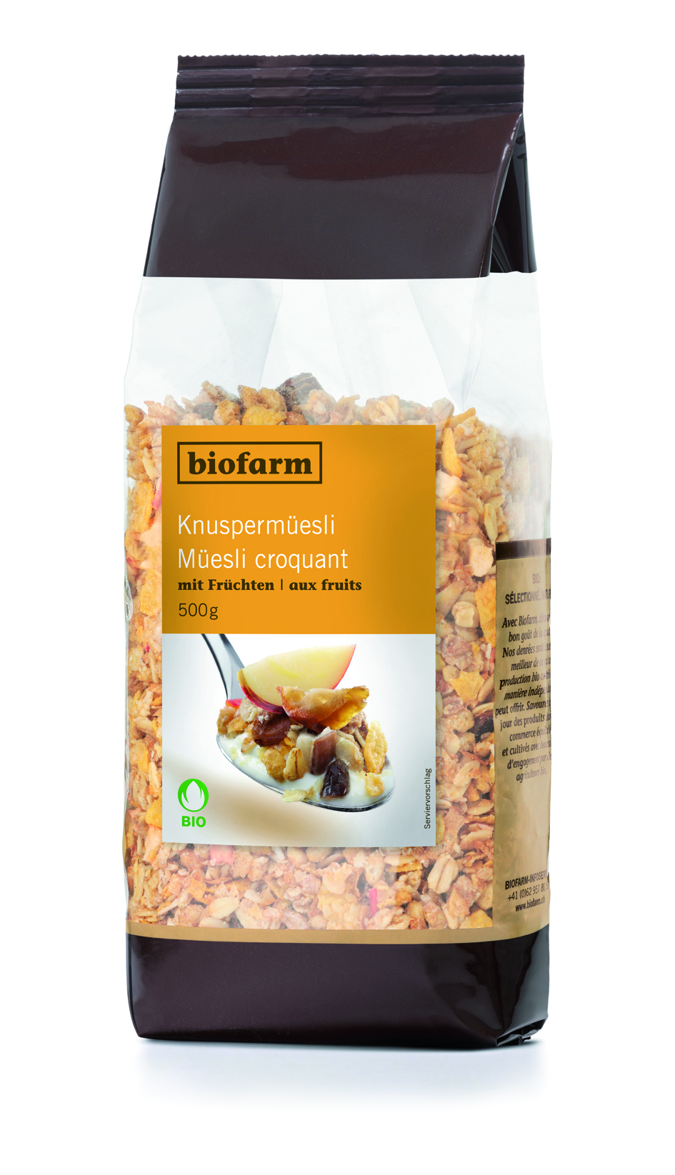 Image of Biofarm Früchte Knusper Müesli Knospe Btl 500 g