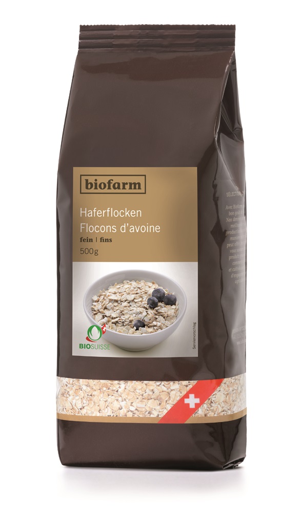 Image of Biofarm Haferflocken fein Knospe Btl 500 g