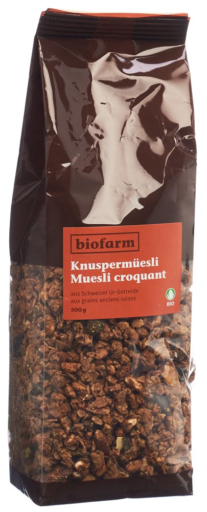 Image of Biofarm Knusper Müesli aus Urgetreiden Knospe CH Btl 500 g