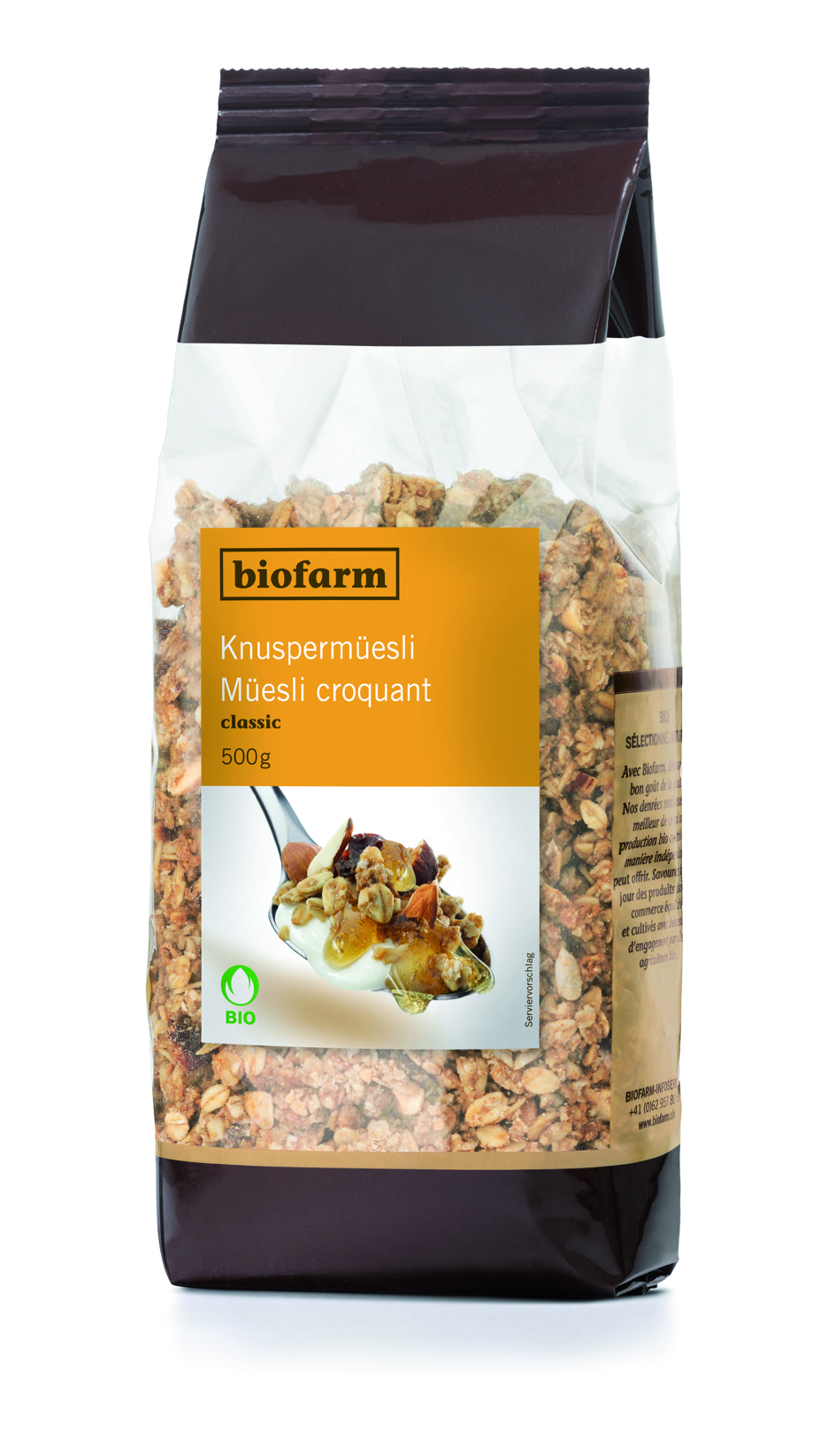 Image of Biofarm Knusper Müesli Knospe Btl 500 g