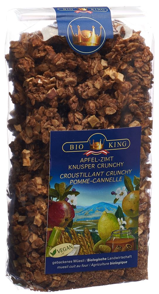 Image of BioKing Knusper Crunchy Apfel Zimt Btl 375 g