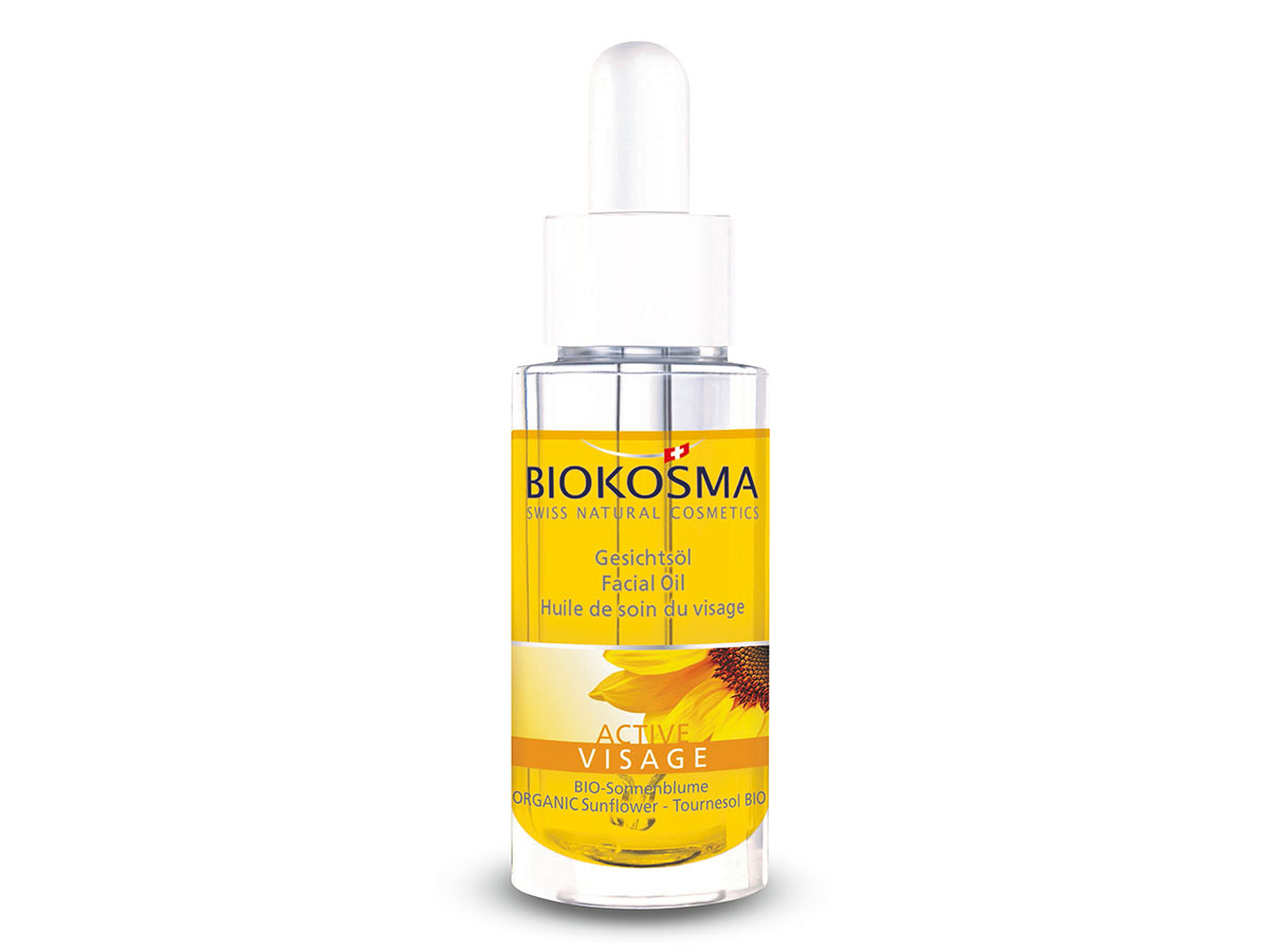 Biokosma Active Huile de soin pour le visage riche avec pipette 30 ml