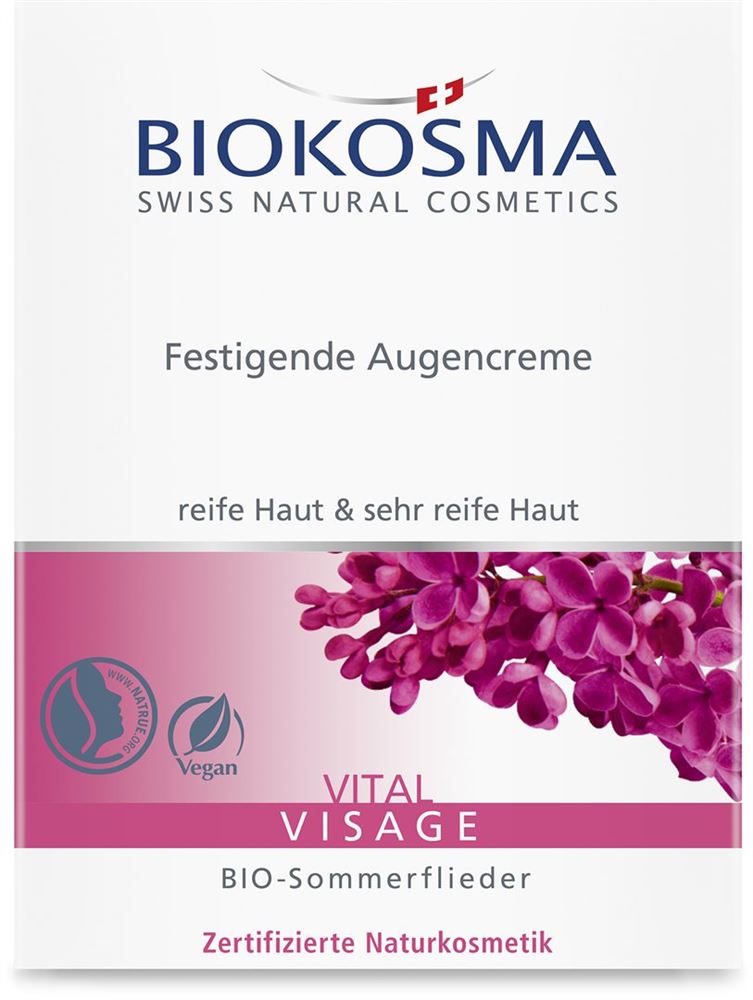 Biokosma Vital Visage Festigende Augencreme Disp 15 ml