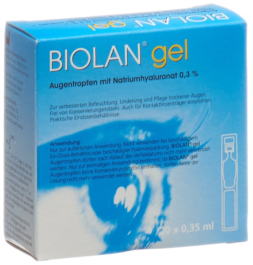 Image of Biolan Augengel 20 Monodos 0.35 ml