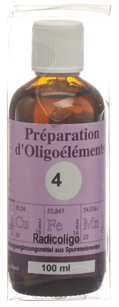 Image of Bioligo POE 4 Radicoligo Préparation d"oligoéléments/Carotte Fl 100 ml'