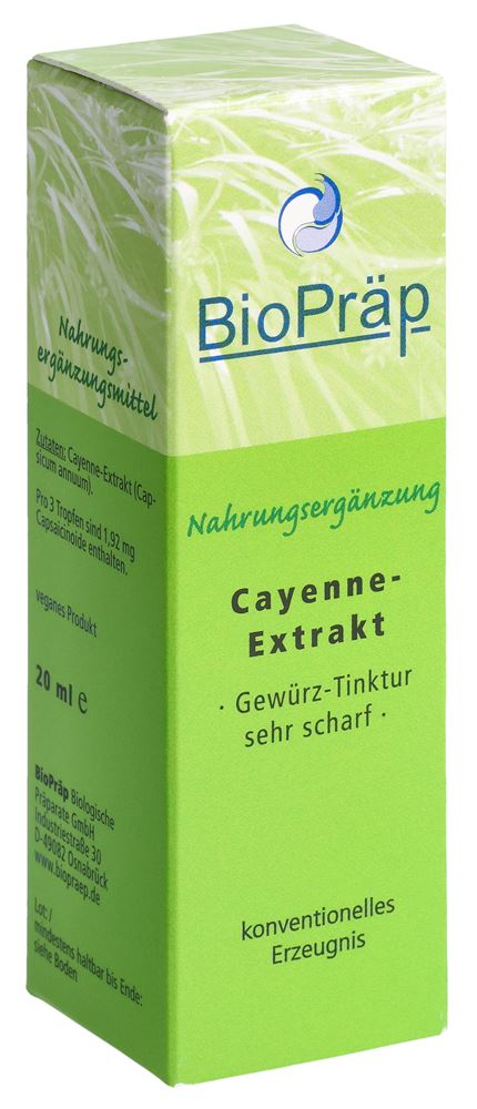 BioPräp extrait de cayenne gouttes fl 20 ml