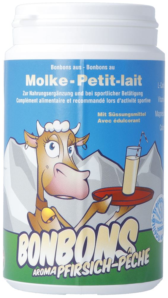 Image of Biosana Molke Bonbons mit L-Carnitin Pfirsich Ds 190 Stk