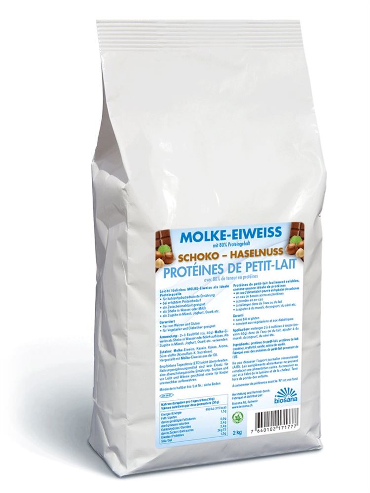Image of Biosana Molke Eiweiss Plv Schoko-Haselnuss Btl 2 kg
