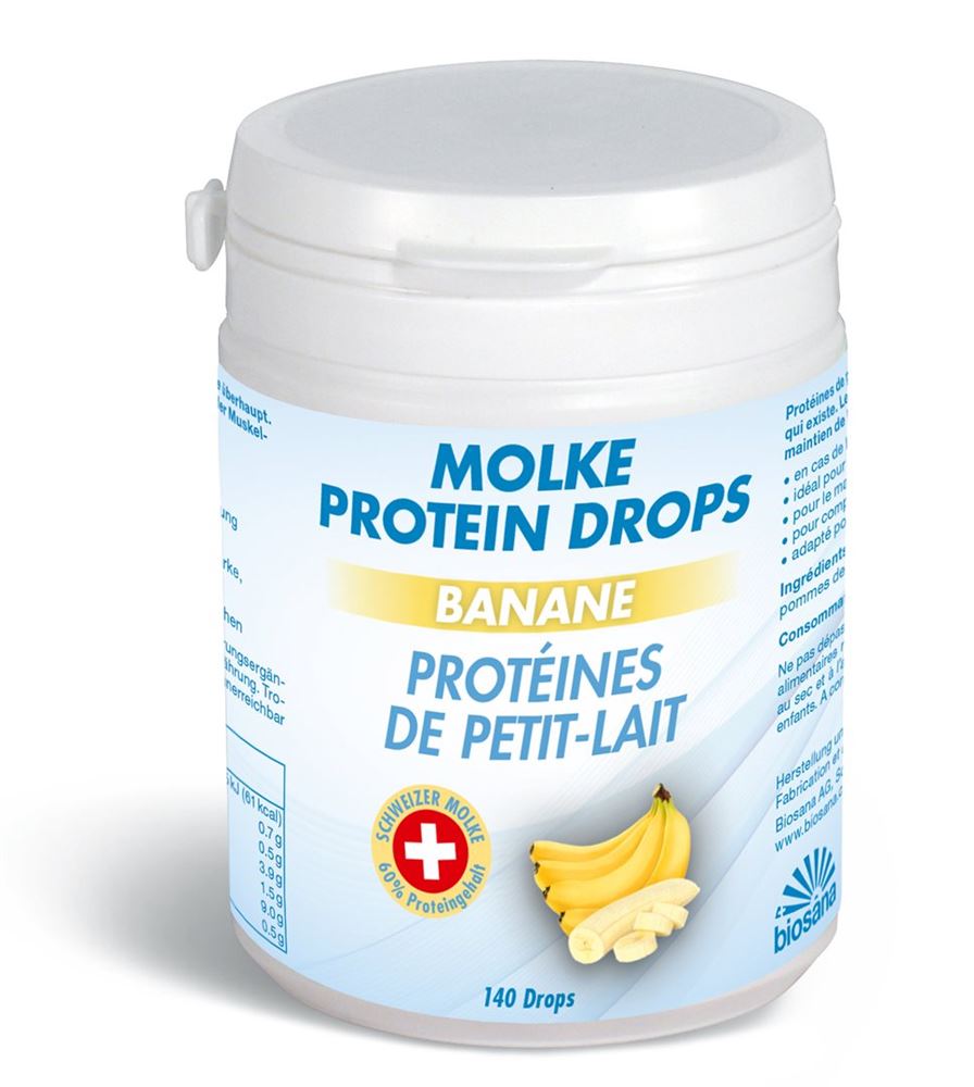 Image of Biosana Molke Protein Drops Banane Ds 140 Stk