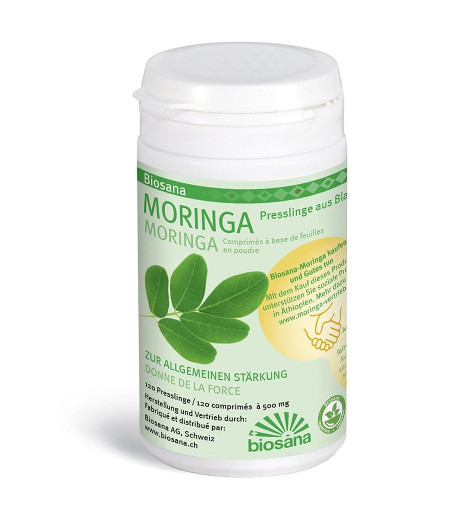 Image of Biosana Moringa Blattpulver Spez Tabl Ds 120 Stk