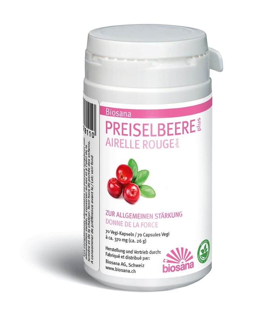 Image of Biosana Preiselbeer plus Kaps Ds 70 Stk