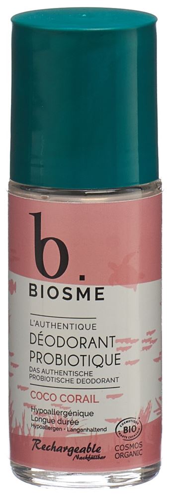 Image of Biosme Deodorant probiotisch Roll on Coco corail Nachfüllbar Fl 50 ml