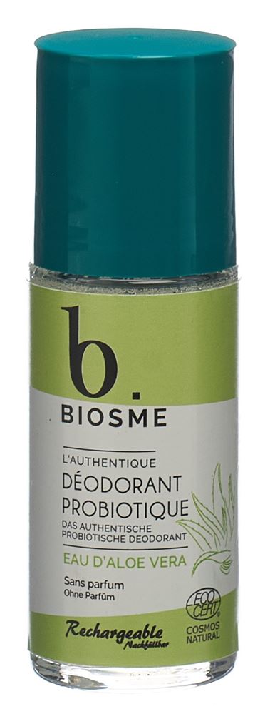 Biosme Deodorant probiotisch Roll-on Eau d'aloe vera Nachfüllbar Fl 50 ml