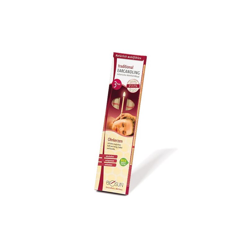 Image of Biosun traditional Ohrkerzen 3 Paar