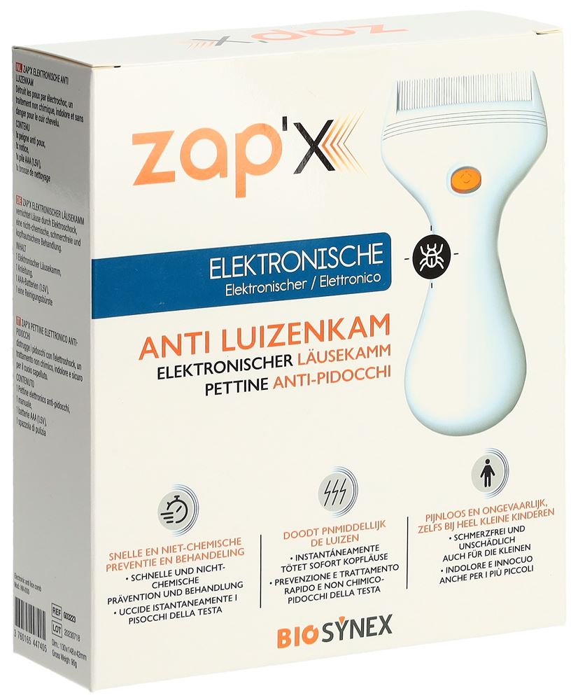 Biosynex Peigne anti-poux électronique
