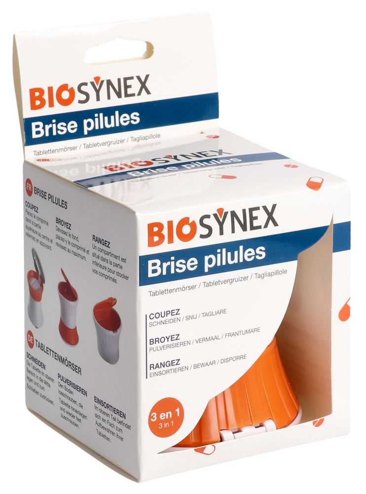 Biosynex Pillenschneider und Pillenbrecher in einem Gerät