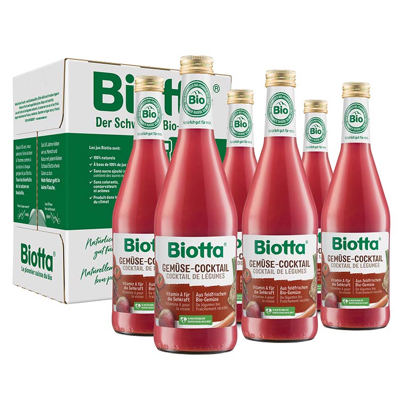 Image of Biotta Gemüsecocktail Bio 6 Fl 5 dl