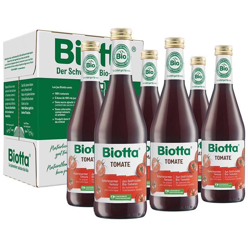 Biotta Tomate Bio 6 Fl 5 dl | Säfte | Frühstücksgetränke & Tee | Ernährung & Sport | Frucht und Gemüsesäfte | Säure-Basen Balance