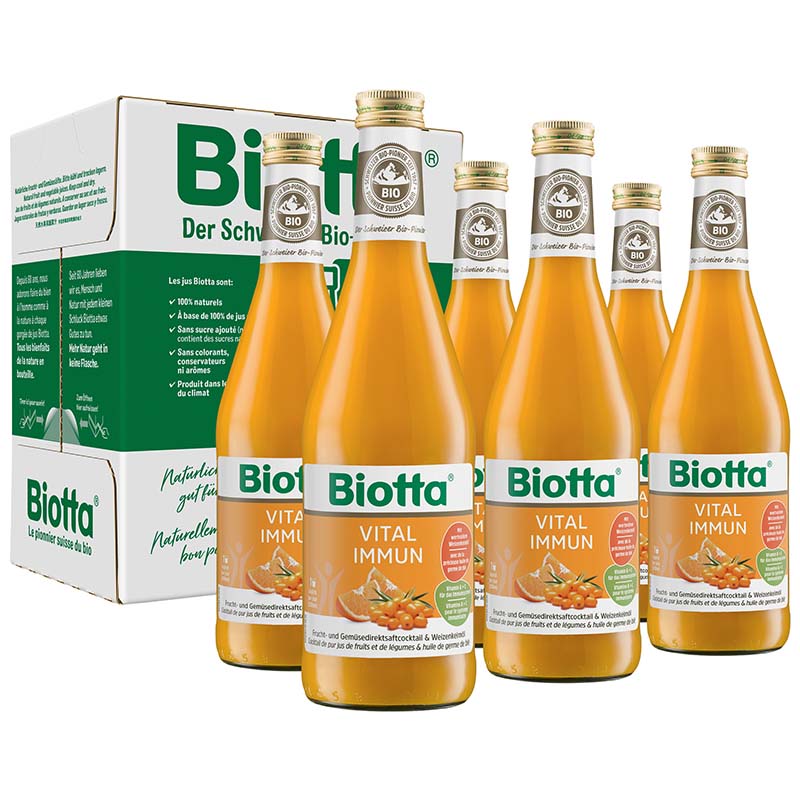 Biotta Vital Immun 6 Fl 5 dl | Säfte | Frühstücksgetränke & Tee | Ernährung & Sport | Frucht und Gemüsesäfte | Säure-Basen Balance