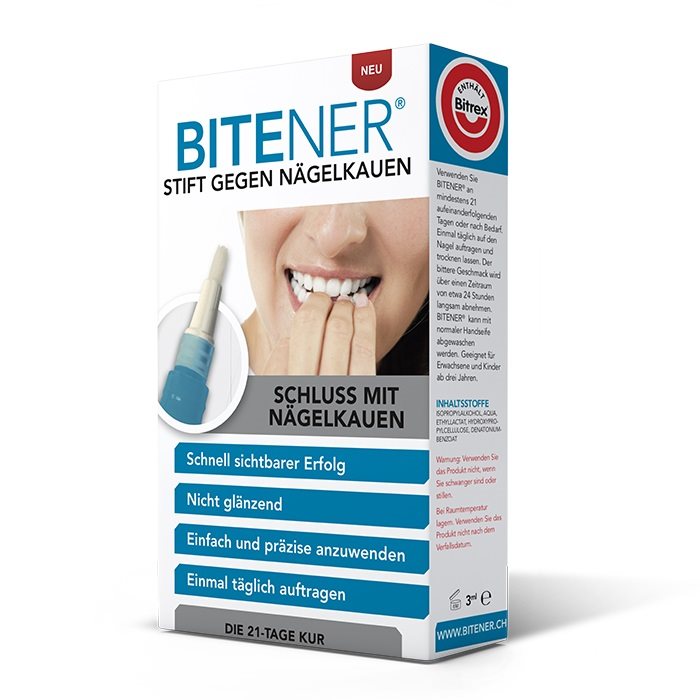 Bitener Stift gegen Nägelkauen 21-Tage Kur mit Bitrex 3 ml | Nagelpflege | Nägelkauen Stoppen Abgewöhnen
