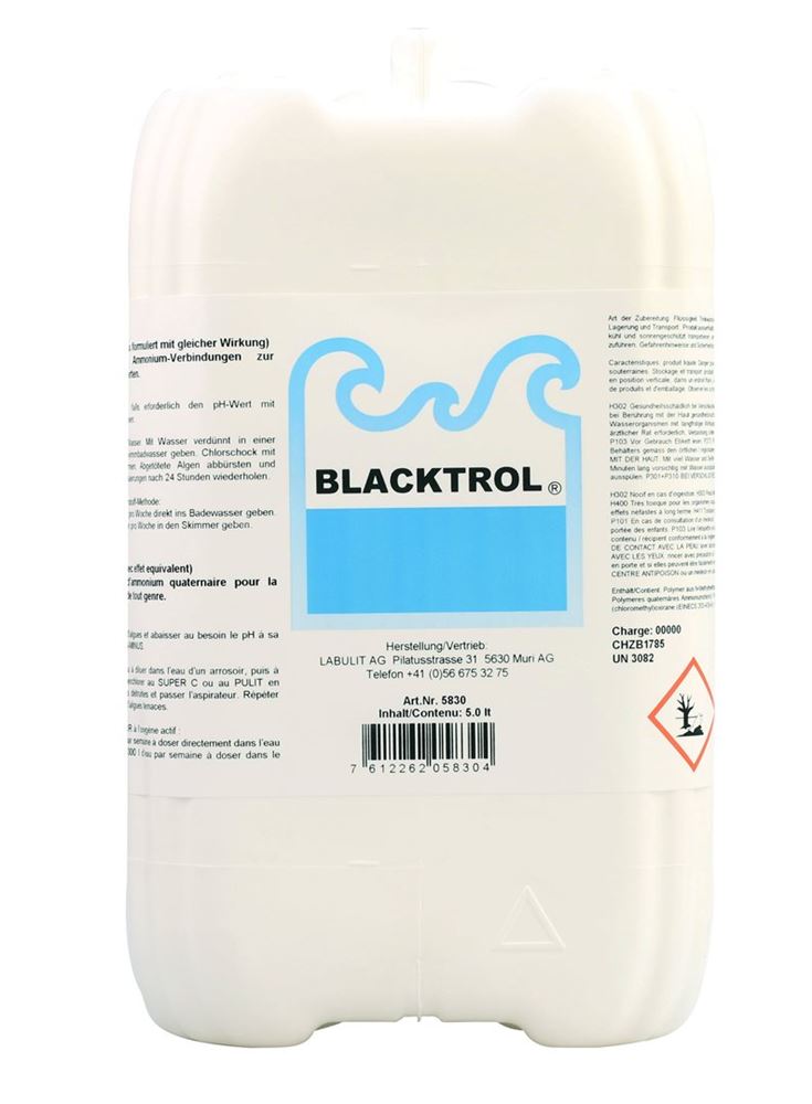 Blacktrol attivatore/algicida liquido 5 lt