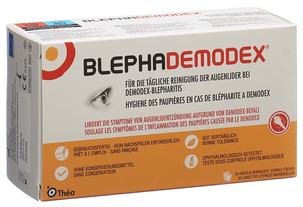 Image of Blephademodex Reinigungstücher steril einzeln verpackt Btl 30 Stk