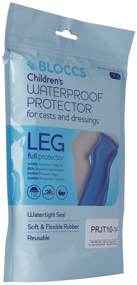 Bloccs protection étanche pour le bain jambe 43-70+/78cm enfant