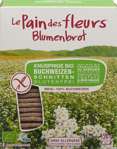 Image of Blumenbrot Knusprige Schnitten Buchweizen Bio glutenfrei 150 g
