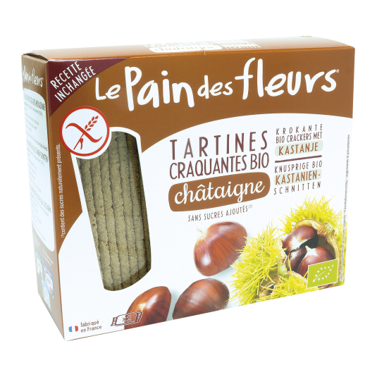 Image of Blumenbrot Knusprige Schnitten Kastanien Bio glutenfrei 300 g