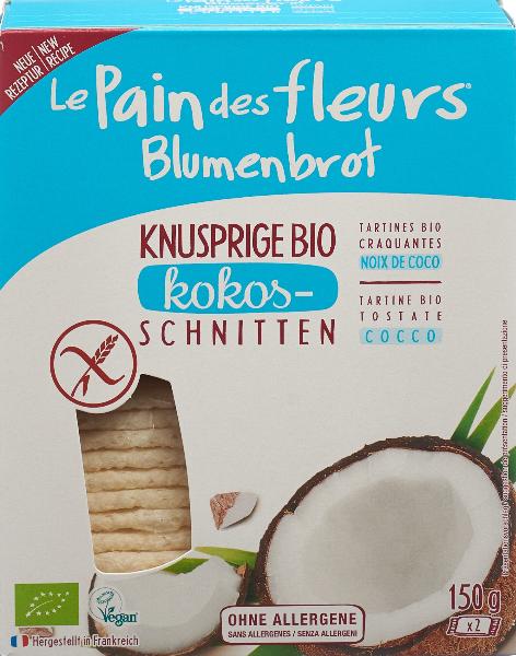 Le Pain des fleurs tartines croquantes à la noix de coco bio sans gluten 150 g
