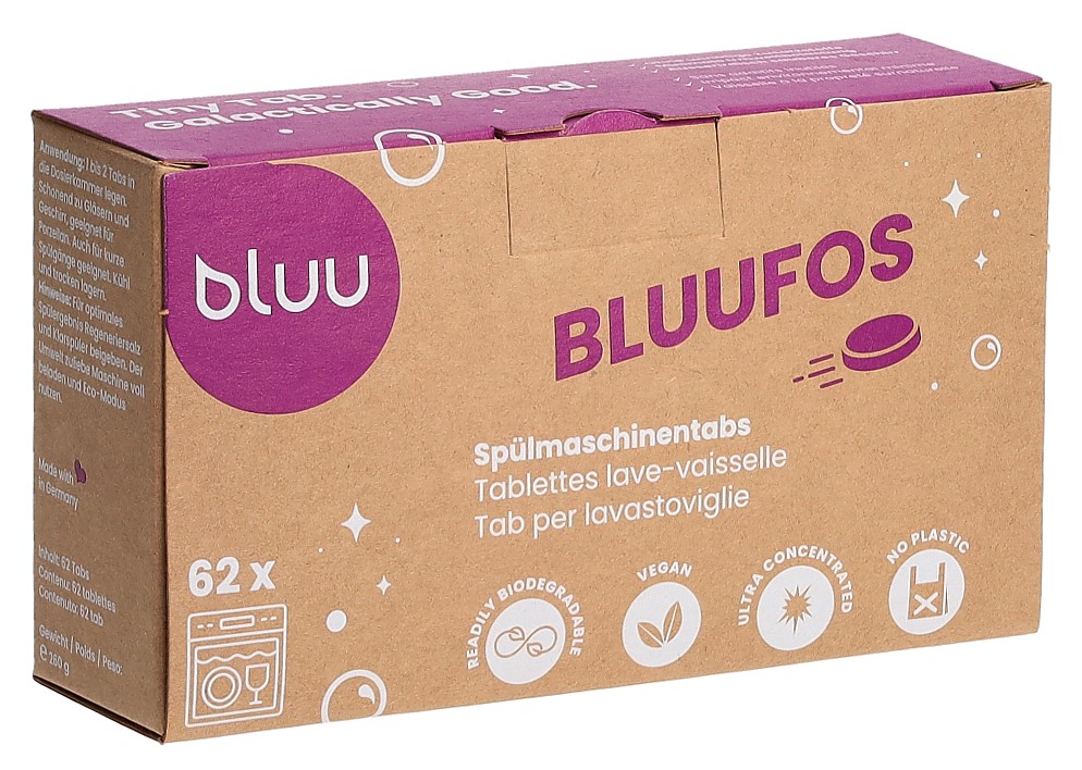 bluu bluufos tabs lavastoviglie bustina 62 pezzi
