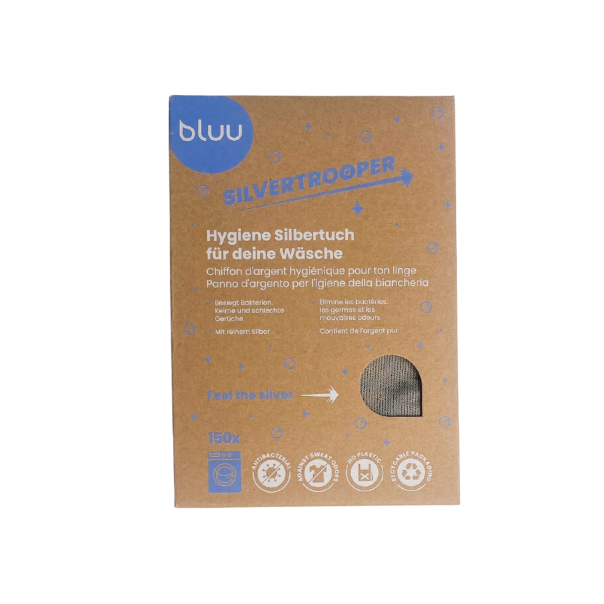 bluu Silvertrooper Hygiene Silbertuch
