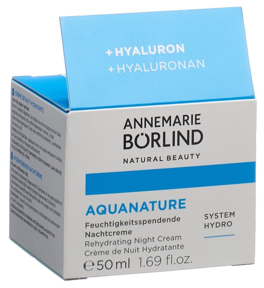 Annemarie Börlind Aquanature Feuchtigkeitssp Nachtcreme: Produktbild