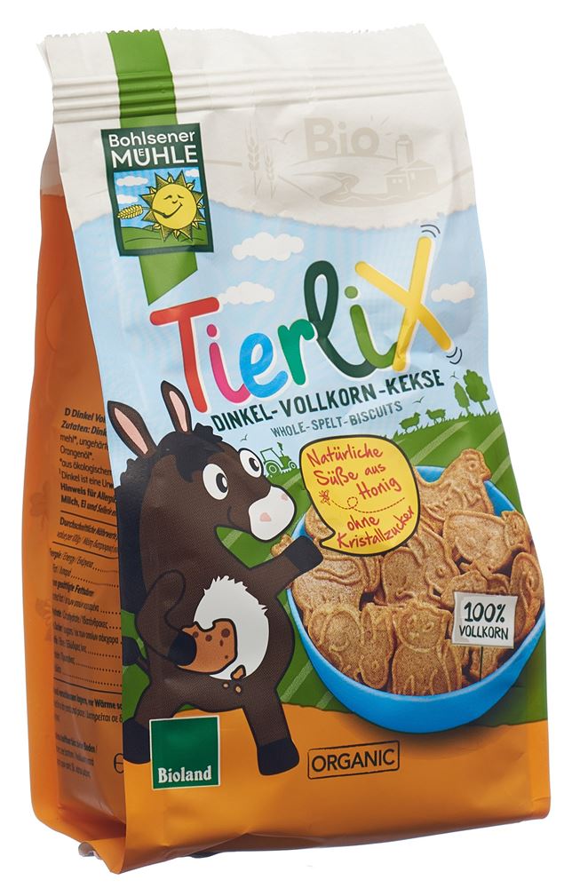 Image of Bohlsener Mühle Dinkel Vollkorn Kekse Tierlix 125 g