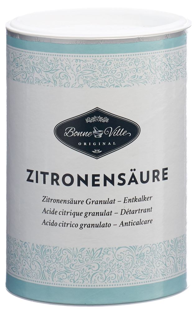 Bonneville Zitronensäure Dose 500 g Entkalker Haushalt Reinigung Gesundheitlich Unbedenklich Biologisch Abbaubar