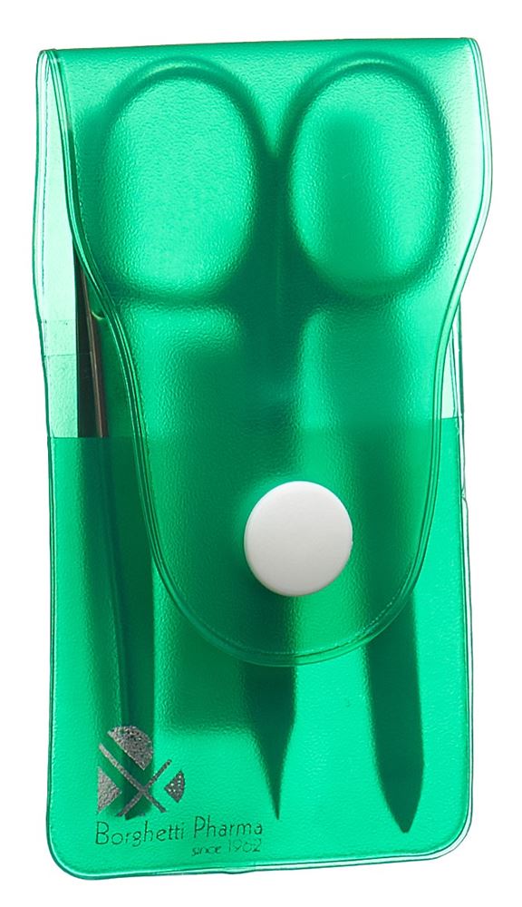 Borghetti Set manicure da viaggio 3 pezzi colori assortiti