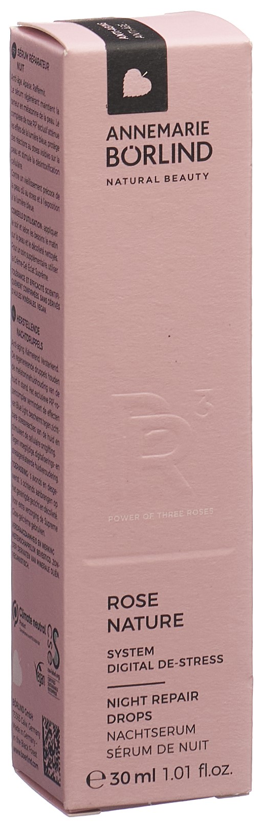 Image of Börlind Rose Nature Night Repair Drops 30 ml