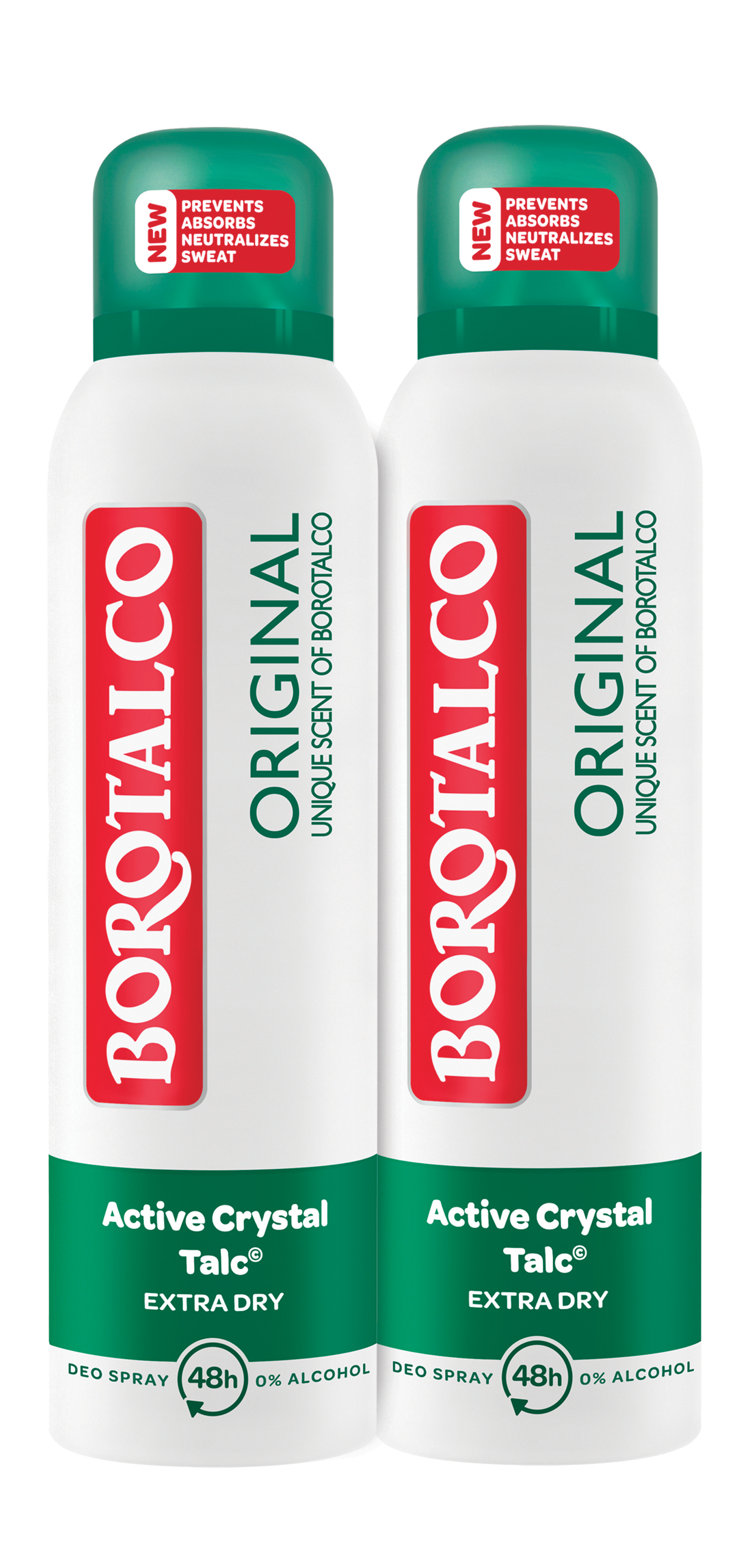Image of Borotalco Deo Original Spray 2 x 150 ml
