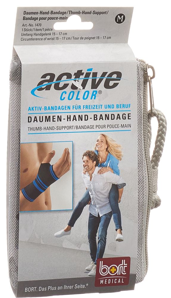 Image of Bort ActiveColor Daumen-Hand-Bandage M schwarz