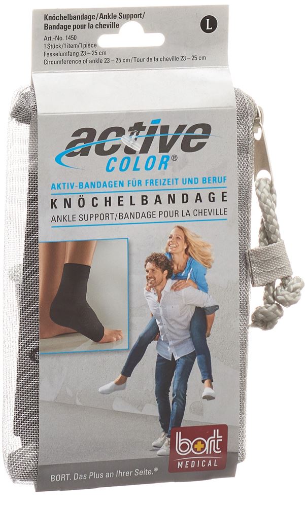 Image of Bort ActiveColor Knöchelbandage XXL -29cm schwarz