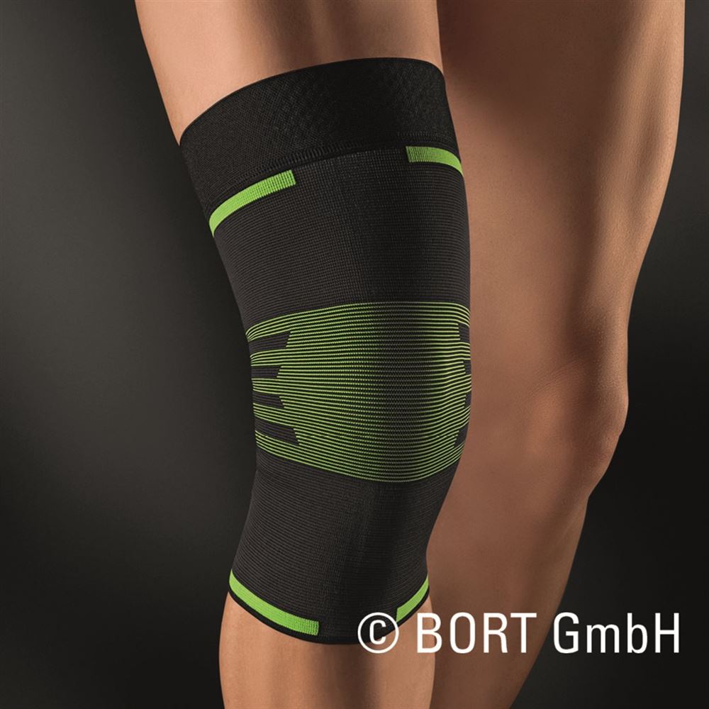 Bort ActiveColor Sport Kniebandage S schwarz/grün