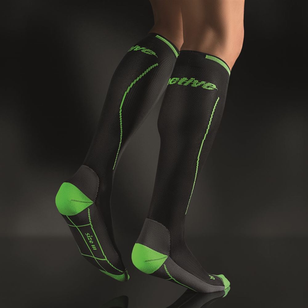 Bort ActiveColor calze a compressione sport Gr4 nero/verde