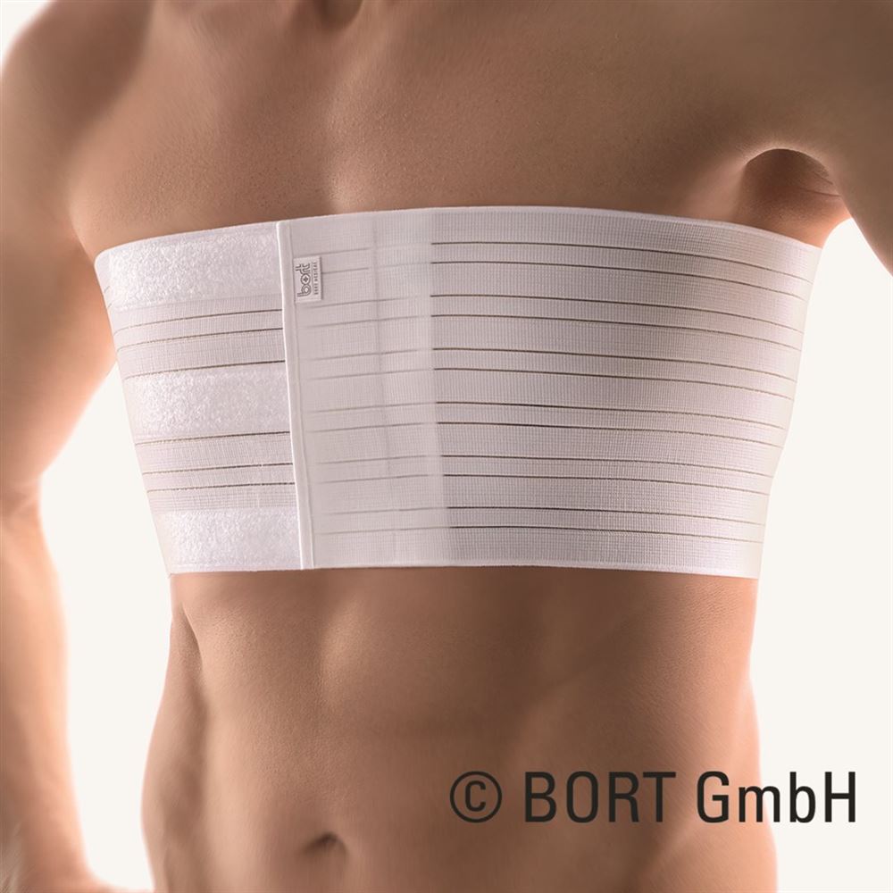 Bort elastischer Rippengurt XXL Herren weiss