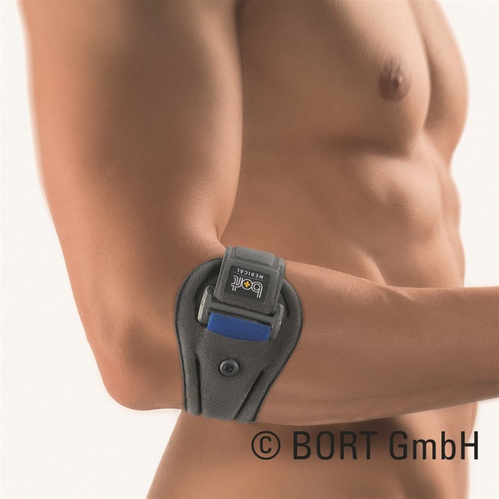 Bort EpiContur bride épicondylite avec 2 pelotes Gr0 -25cm gris