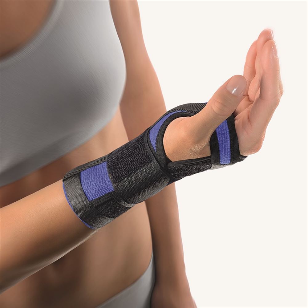 Image of Bort Handgelenk Schiene Band XS -15cm recht blau