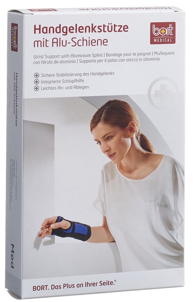 Image of Bort Handgelenkstütze Schiene links XL -23cm beige
