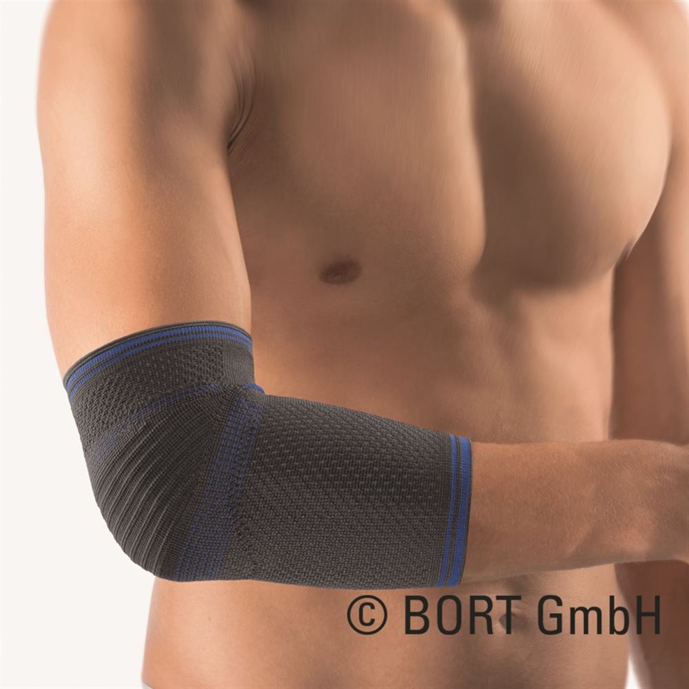 Bort KubiTal Ellenbogen-Polster-Bandage XXS grau