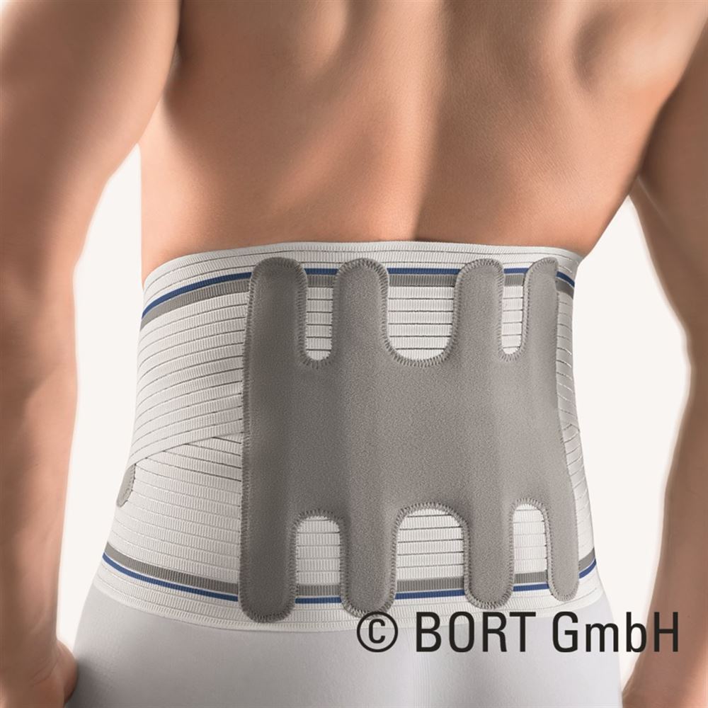 Bort LumboXpress Rückenbandage 4 mit Doppelverschluss silber